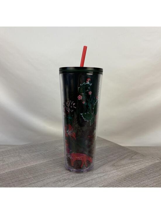 Starbucks Other - Starbucks Holiday 2022 Poinsettia Silicon Straw Topper Cold Cup Tumbler 24oz